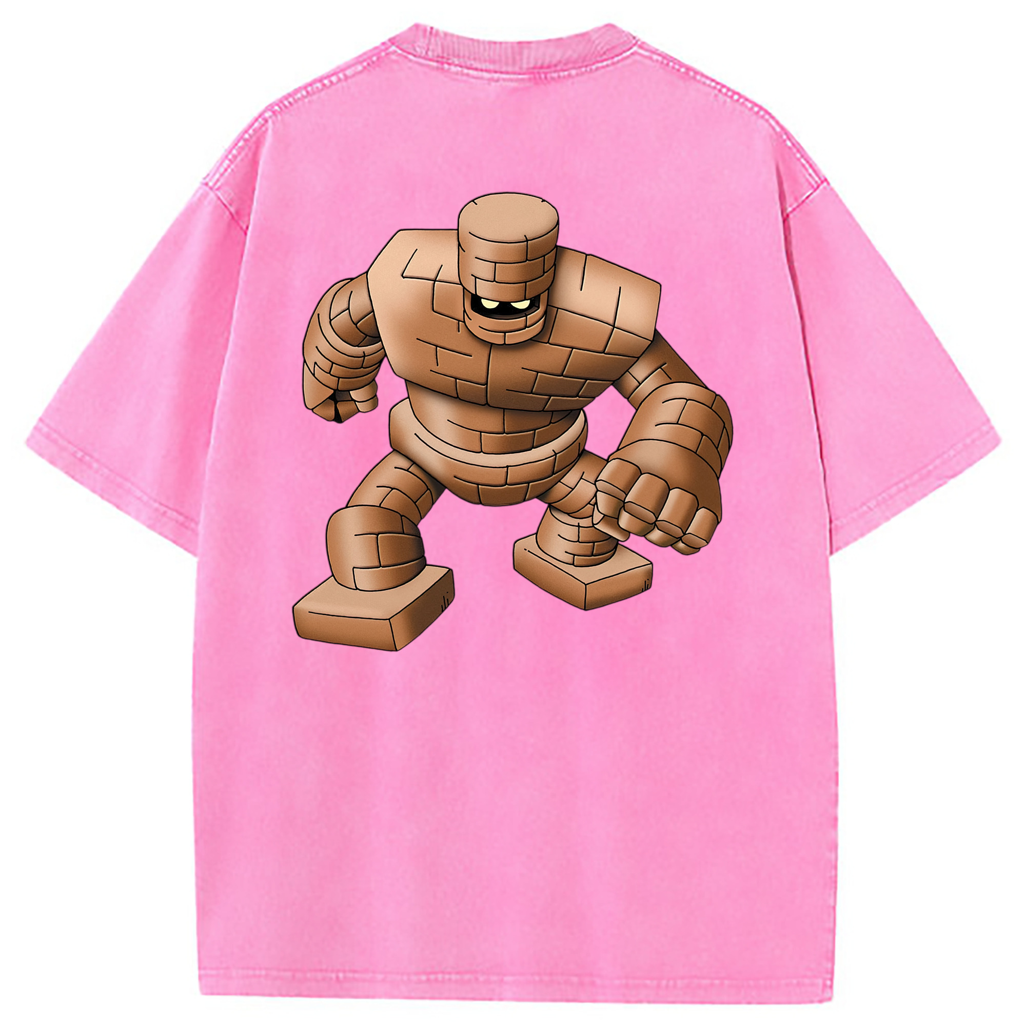 （画像用） ドラゴンクエスト Doragon Kuesuto Dragon Quest 綿100% ヴィンテージ風 半袖Tシャツ（背面プリント）